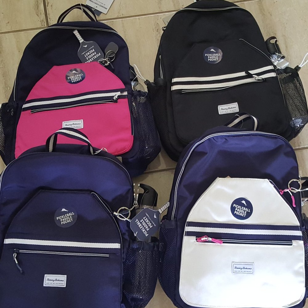 Tommy Bahama Pickleball Backpack Pocket & Water Bottle